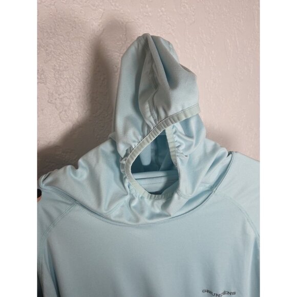 Grundens Solstrale XL Hoody Fishing Shirt Blue Wicking Anti-Odor UFP 50 - Picture 4 of 5